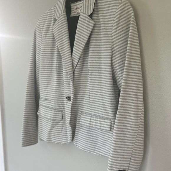 Merona grey and white blazer Size 6 - Picture 2 of 4